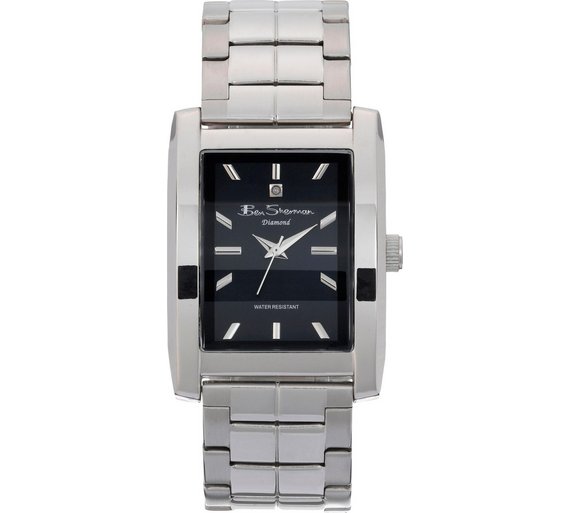 Buy Ben Sherman Men's Silver Diamond Rectangular Dial Watch at Argos.co