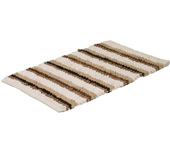 Buy Sabichi Chenille Loop Bathmath White and Neutral at Argos.co.uk