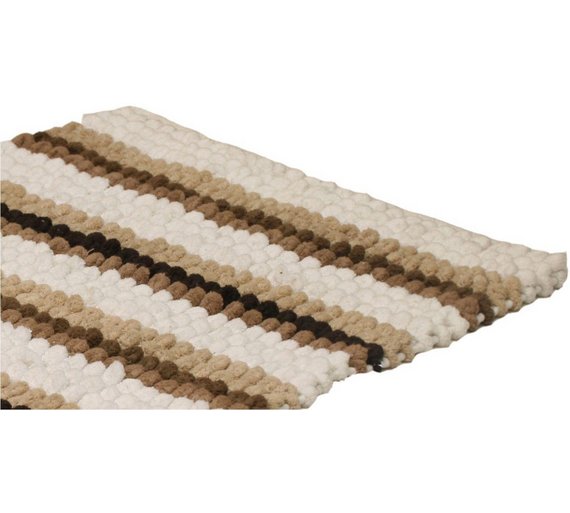 Buy Sabichi Chenille Loop Bathmath White and Neutral at Argos.co.uk