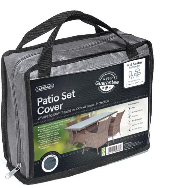 Gardman - 4-6 Seater Rectangle Patio Set Cover Review