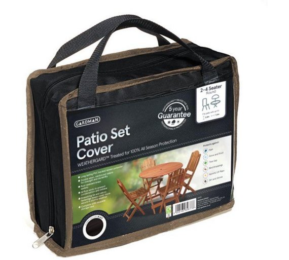 Buy Gardman 24 Seater Round Patio Cover Set Black at Argos.co.uk