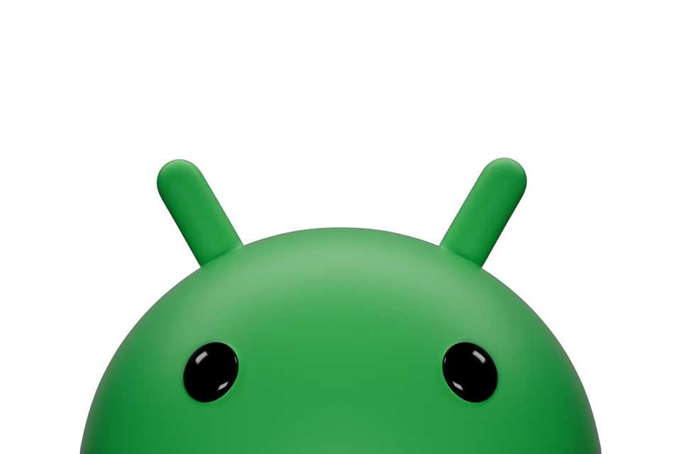 A green Android bug logo.