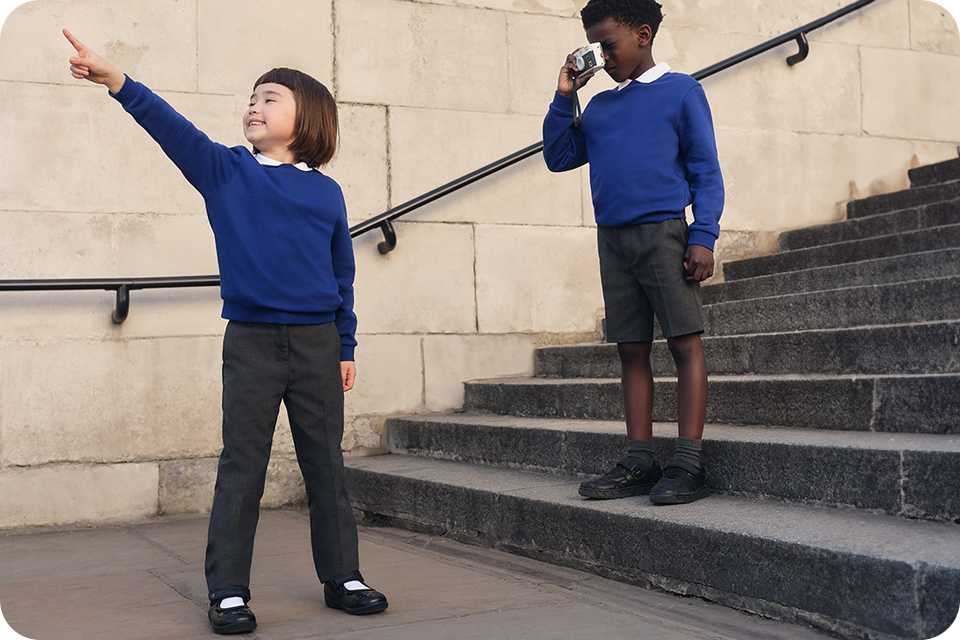 Trousers. Reinforced knees - knee area includes double thickness of fabric for increased durability.