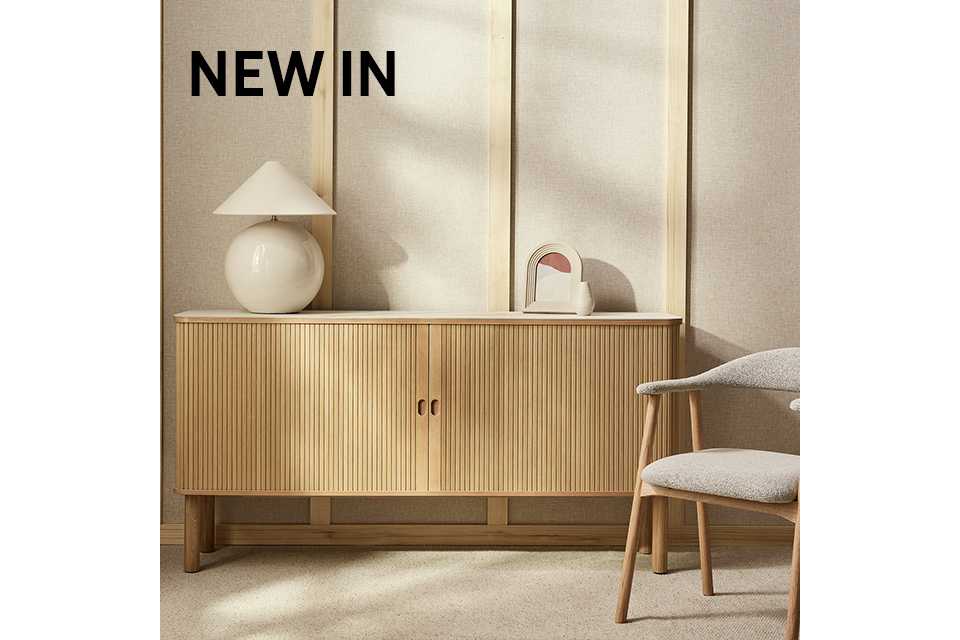 Just landed. Latest in lounge elegance. Shop new in living room.