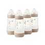 MAM Easy Start Anti-Colic 260ML Baby Bottles 4 Pack White.