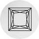Princess cut stone.