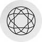 Round cut stone.