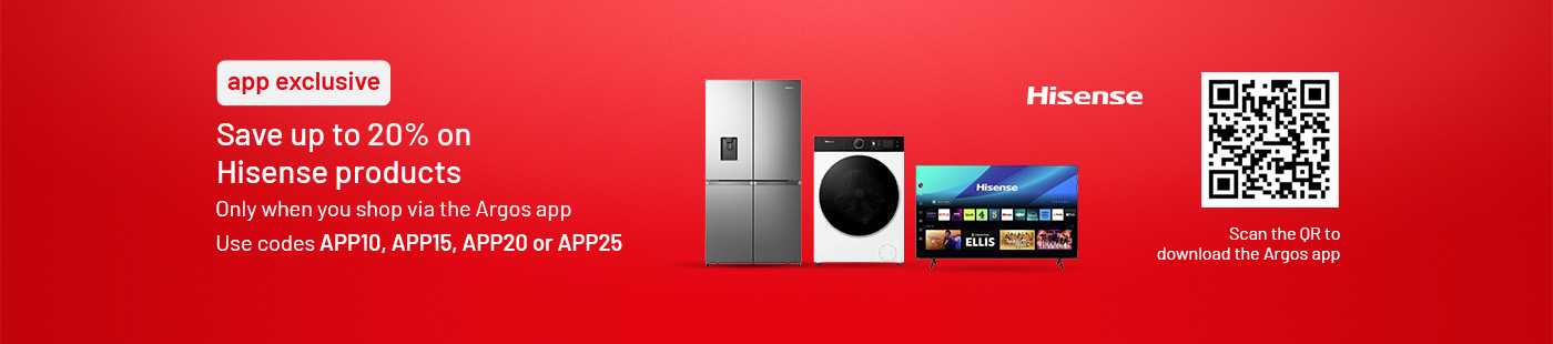 Save up to 20% on selected Hisense products. download the app.