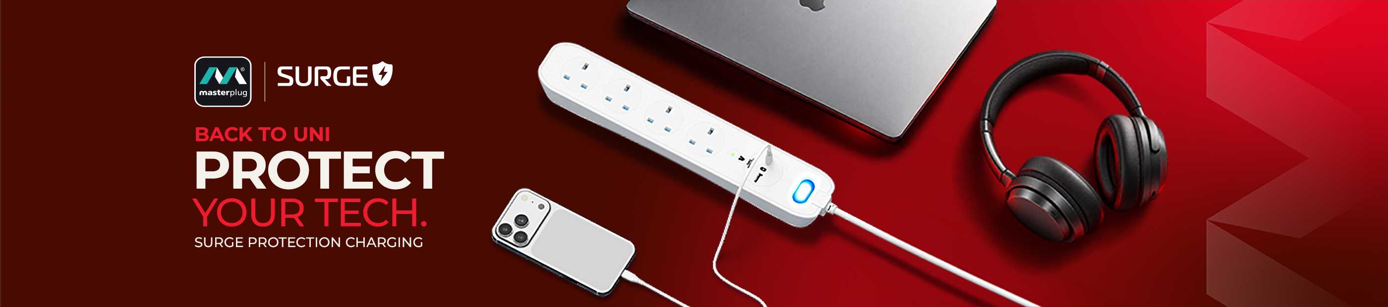 Anker solix. Back to uni. Protect your tech. Surge protection charging.