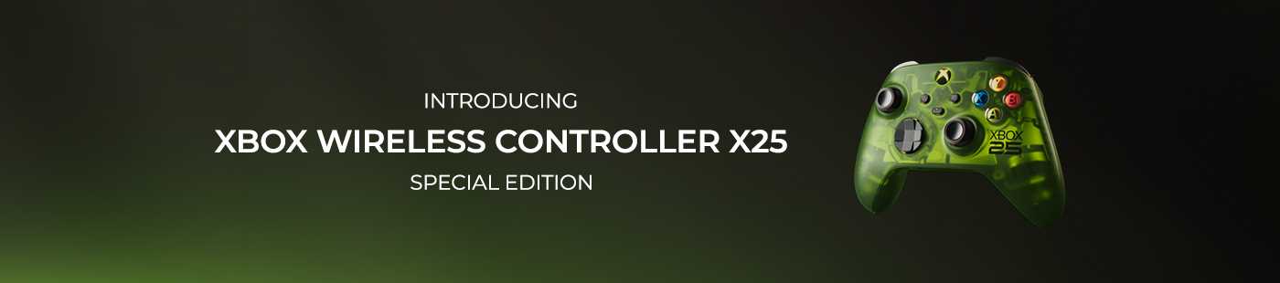 Xbox. Introducing Xbox wireless controller X25. Special edition.