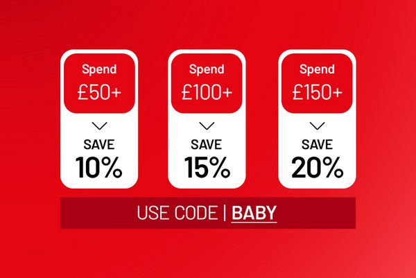 Spend and save on baby & nursery using code BABY. Save up to 20%.