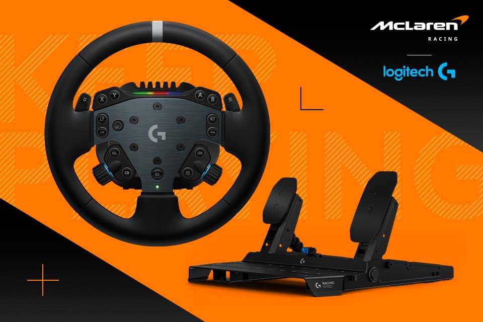 Build your dream sim racing set-up with Logitech.