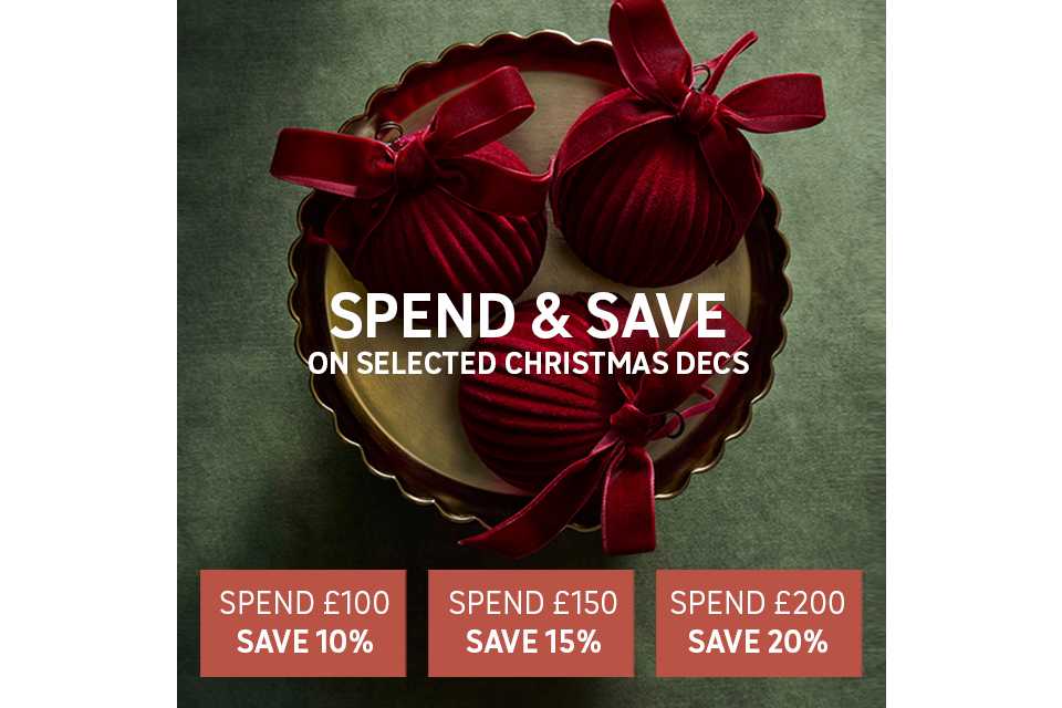 Spend and save on selected Christmas use code XMAS. Shop now.