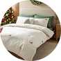 bedding on bed
