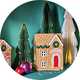 Argos Home Ceramic Gingerbread House Christmas Decoration.