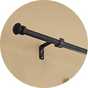 Curtain poles.