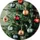 Christmas baubles.