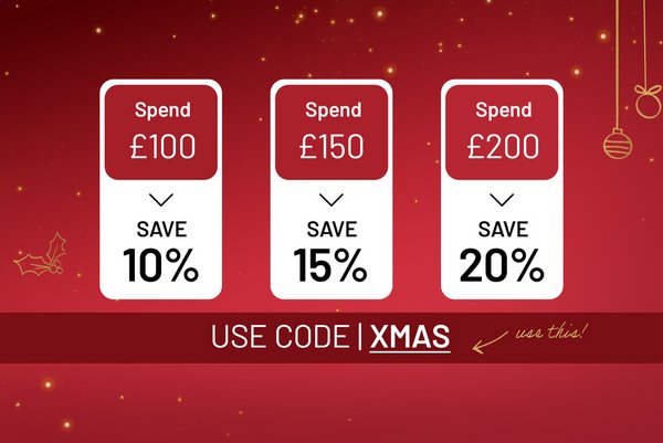 Spend and save on selected Christmas using code XMAS.
