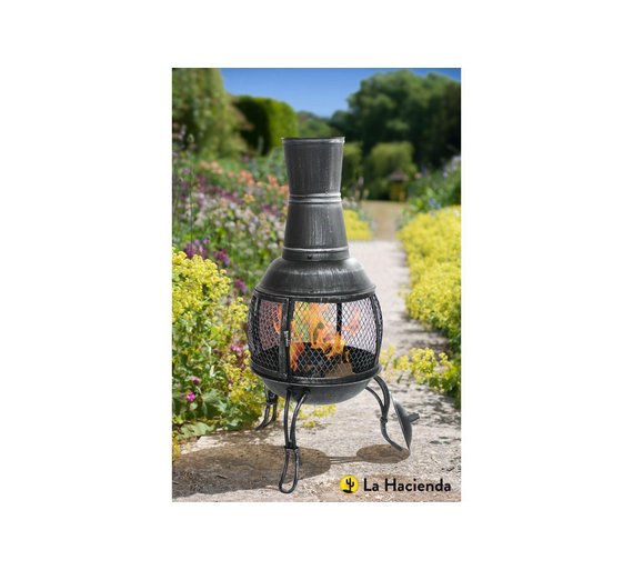 Buy La Hacienda Medium Steel Chiminea at Argos.co.uk Your Online Shop for Chimineas and wood