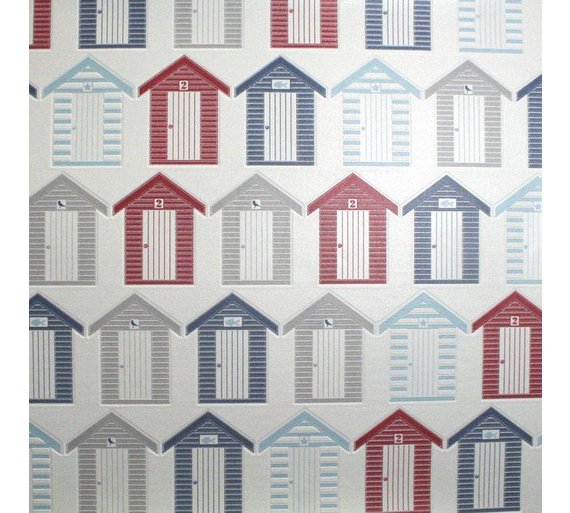 Buy Contour Seaside Wallpaper Sample Red at Argos.co.uk Your Online