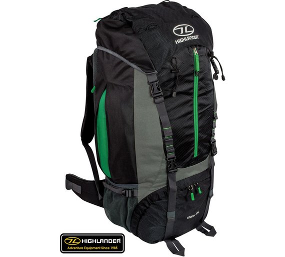 Buy Highlander Starav 85L Rucksack Black/Green at Argos.co.uk Your