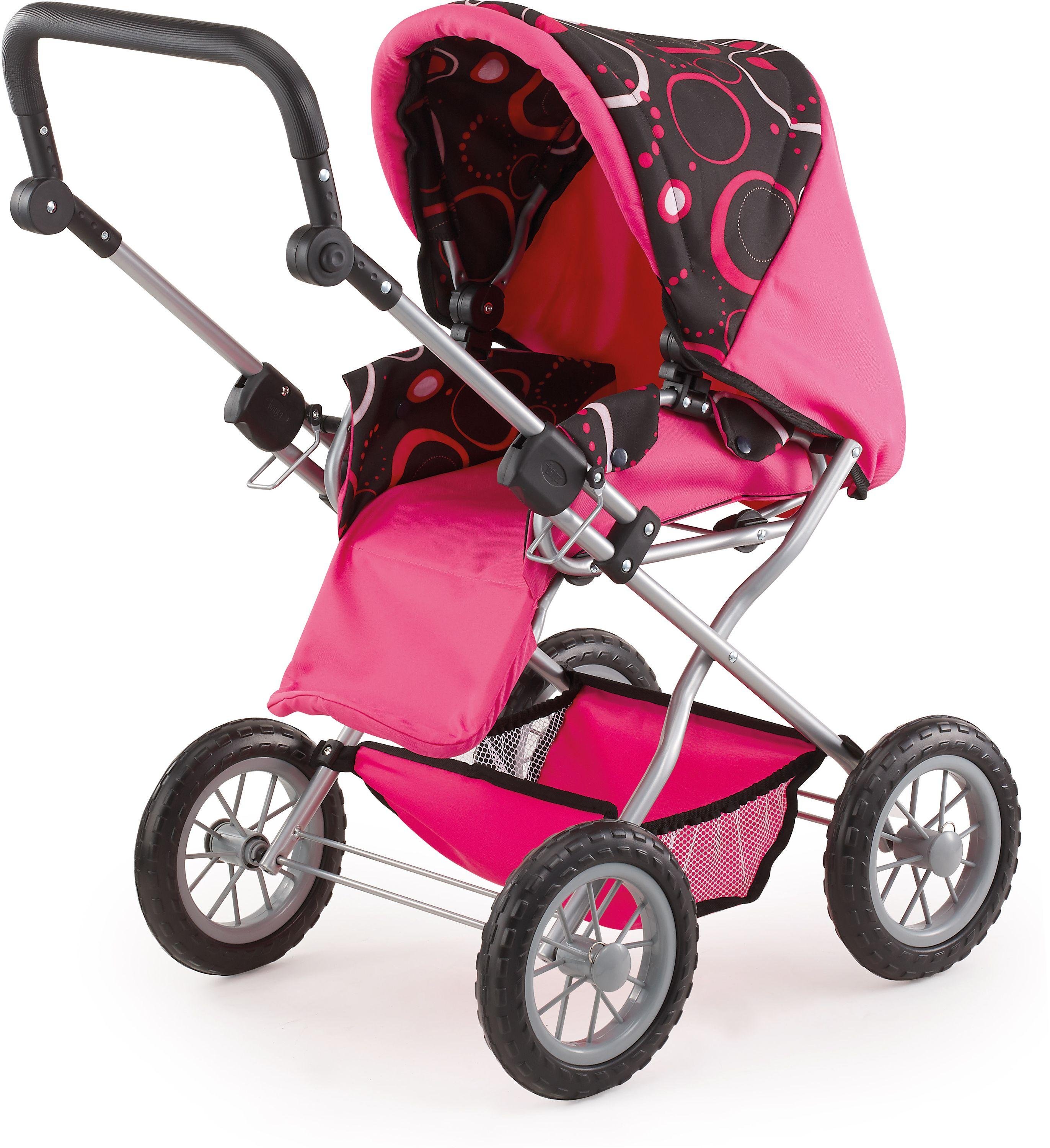 Buy Bayer Combi Grande Swirl Doll's Pram Pink & Chocolate at Argos.co