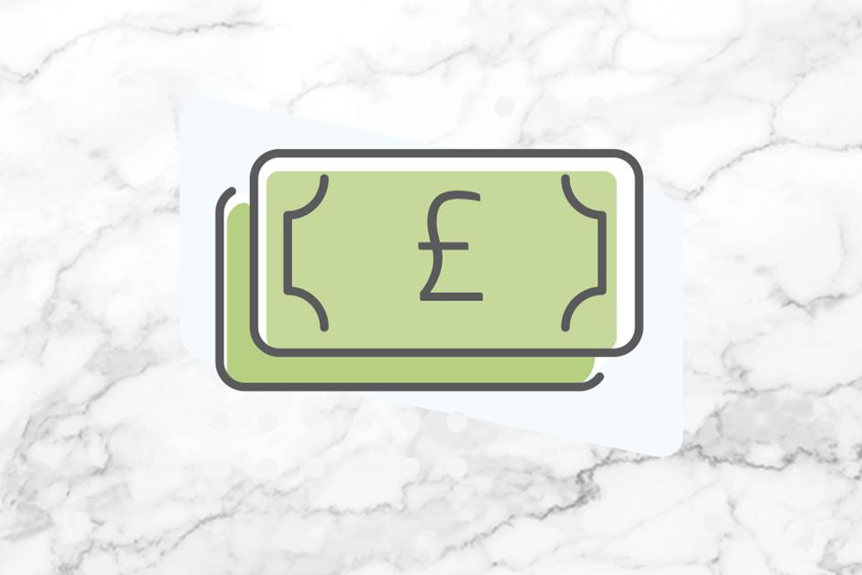 Pound money graphic.