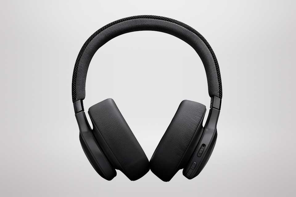 JBL Live 770NC Over-Ear Wired & Wireless Headphones - Black.