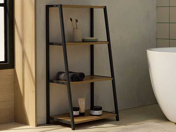 Habitat Loft Living 4 Tier Shelving Unit - Oak.