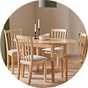 An Argos Home oval dining set in a dining room.