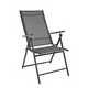Metal chairs.