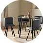 An Argos Home square dining set in a dining room.