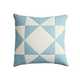 Blue and white cushion