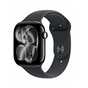 Apple Watch Series 11 GPS 46mm Jet Black Sport Band.