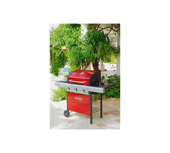 Buy Outback Apollo 3 Burner Propane Gas BBQ Red at Argos.co.uk Your Online Shop for