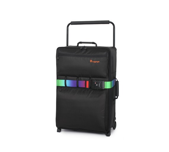 Buy IT Luggage World's Lightest Medium 2 Wheel Suitcase Black at