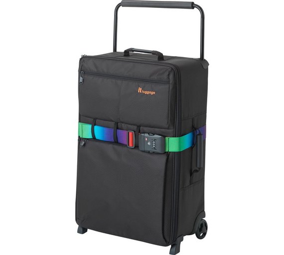 Buy IT Luggage World's Lightest Medium 2 Wheel Suitcase Black at