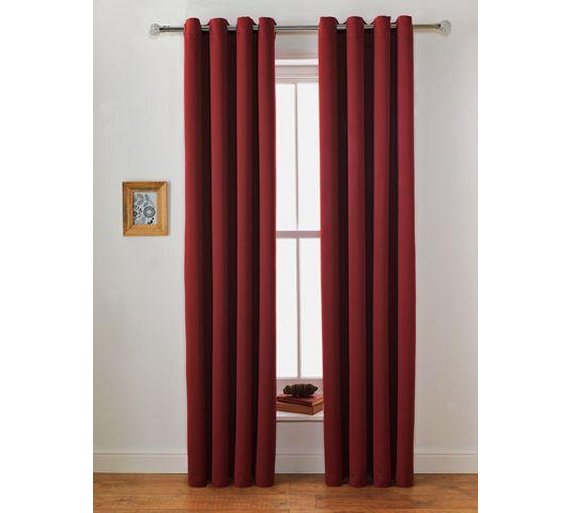 Buy Collection Twilight Blackout Unlined Curtain117x183cmBerry at