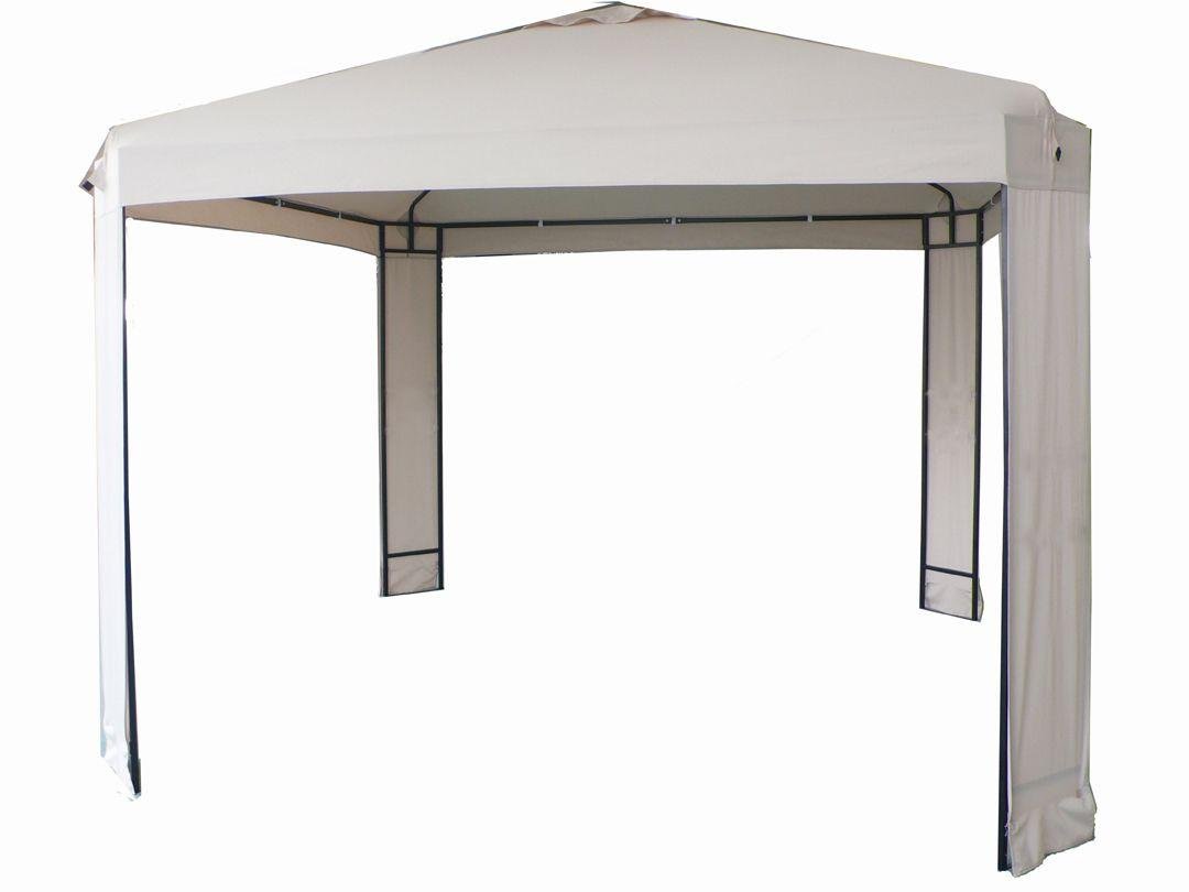 Buy HOME 3m x 3m Square Garden Gazebo Cream Gazebos, marquees and