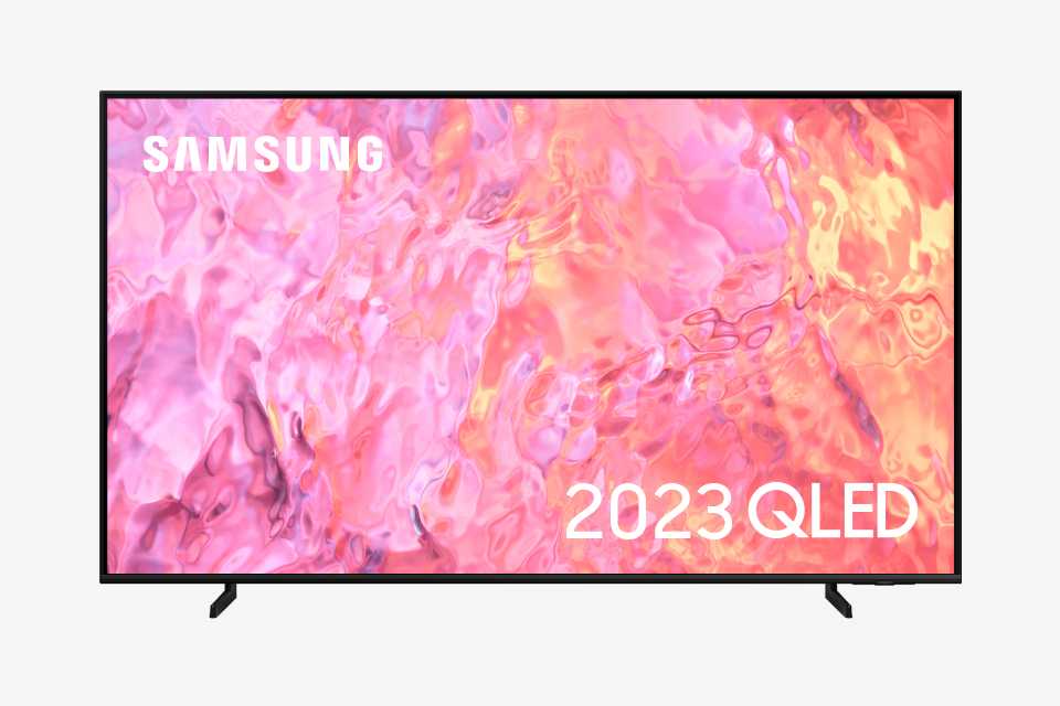 A Samsung Q60C QLED 4K HDR smart TV.