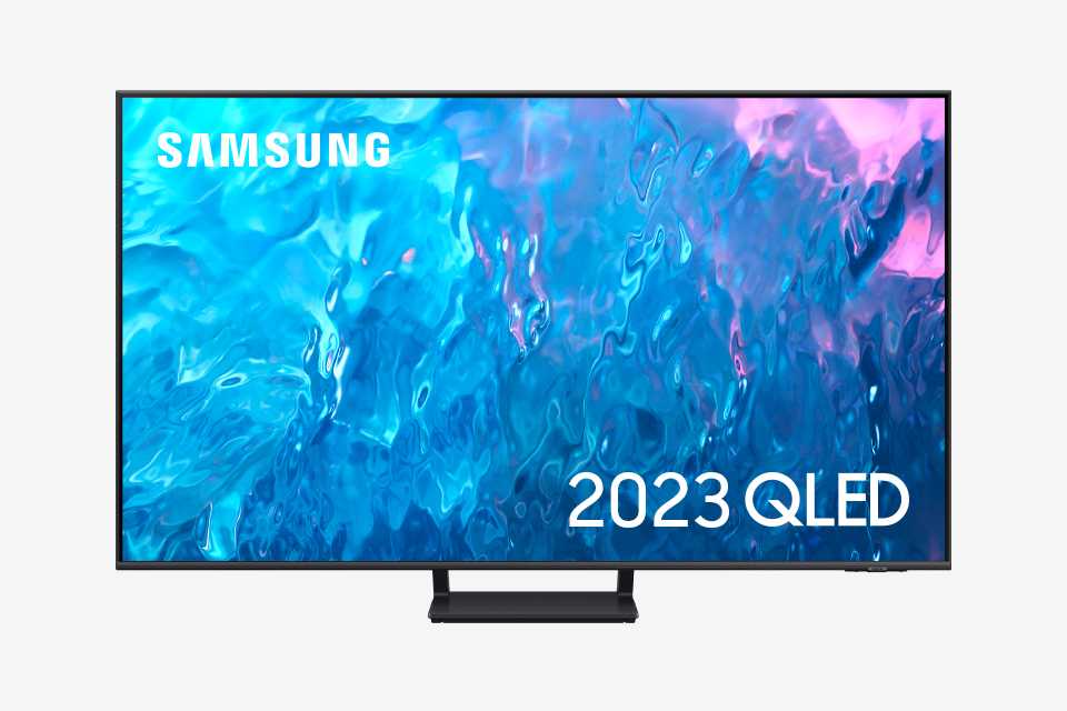 A Samsung Q70C QLED 4K HDR smart TV.