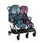 Twin pushchairs.