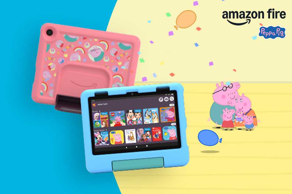 Sturdy and fun. Amazon fire Peppa Pig limited edition tablet.