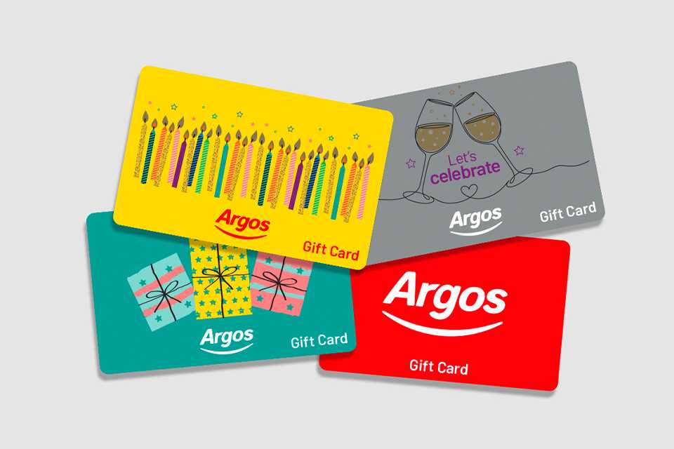 Argos gift cards.