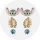 Disney Lilo and Stitch stud earring set.