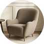 Wingback chair.