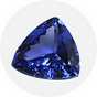 A triangle tanzanite.