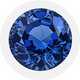 A round sapphire.