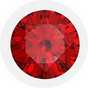 Red round shaped garnet gemstone