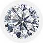 A clear diamond.